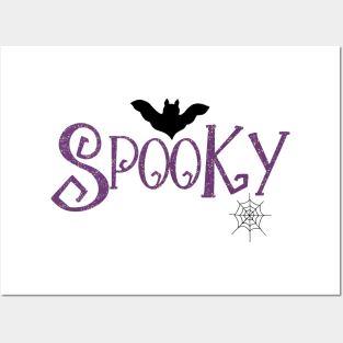 Spooky design in purple Posters and Art